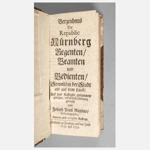 Beamtenverzeichnis Nürnberg 1732