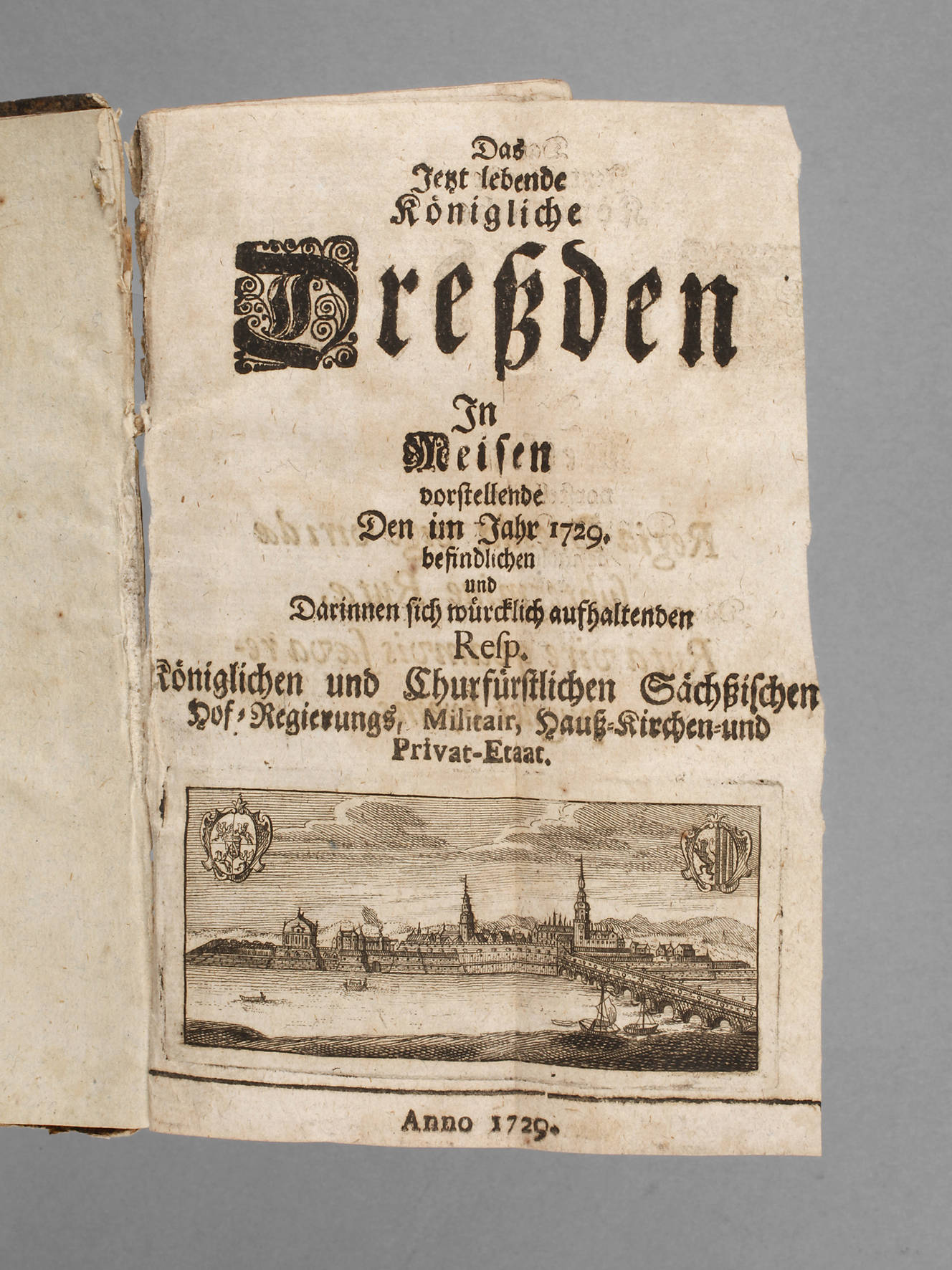 Staatskalender Dresden 1729