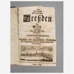Staatskalender Dresden 1729