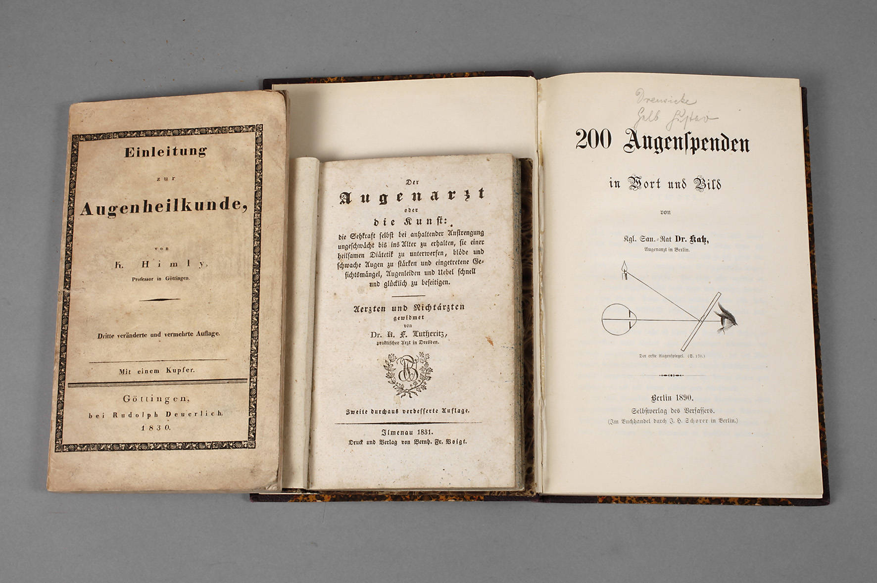 Drei Bücher Augenheilkunde