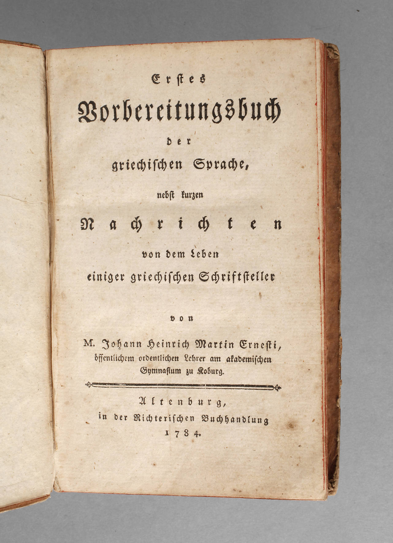 Schulbuch Altgriechisch 1784