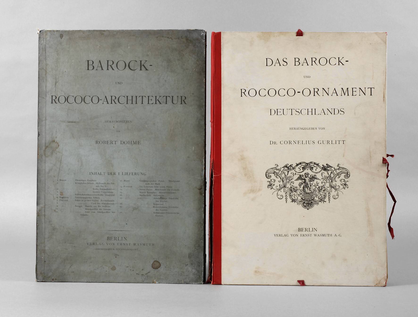 Zwei Tafelbände Barock/Rokoko-Architektur