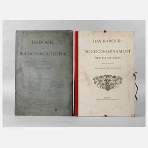 Zwei Tafelbände Barock/Rokoko-Architektur