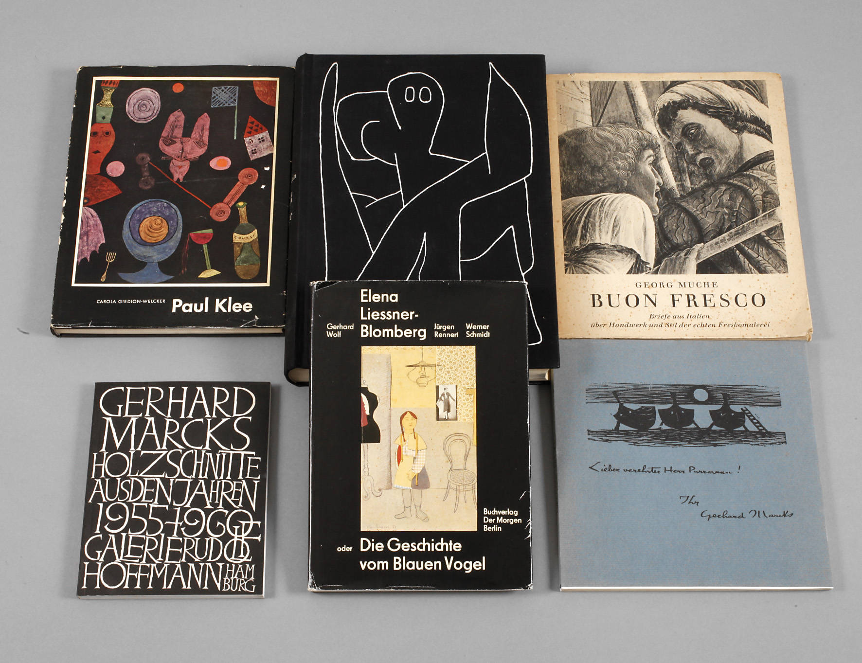 Konvolut Fachbücher Klee/Marcks/Muche u. Co.