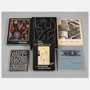 Konvolut Fachbücher Klee/Marcks/Muche u. Co.