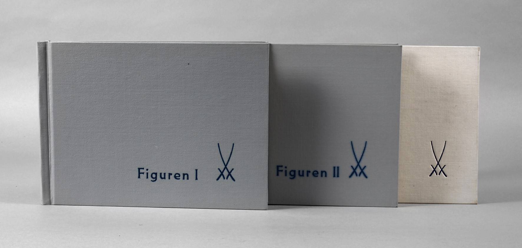 Drei Lieferkataloge Meissener Porzellan