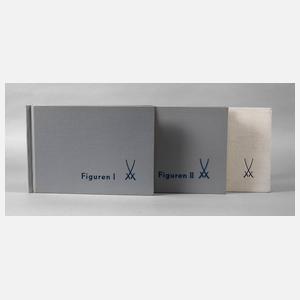 Drei Lieferkataloge Meissener Porzellan