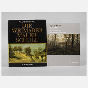 Zwei Fachbücher Weimarer Malerschule