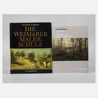 Zwei Fachbücher Weimarer Malerschule111