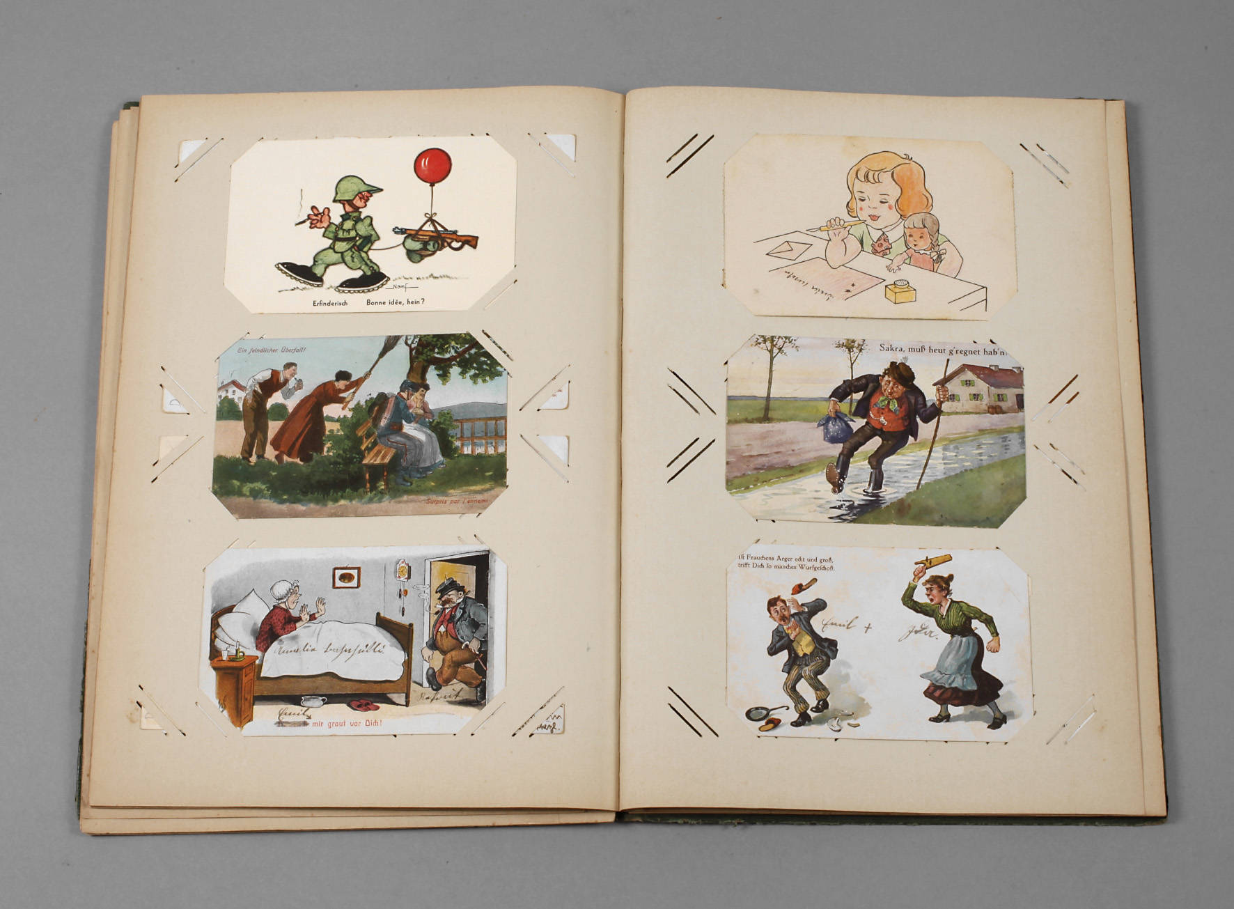 Ansichtskartenalbum Kitschkarten