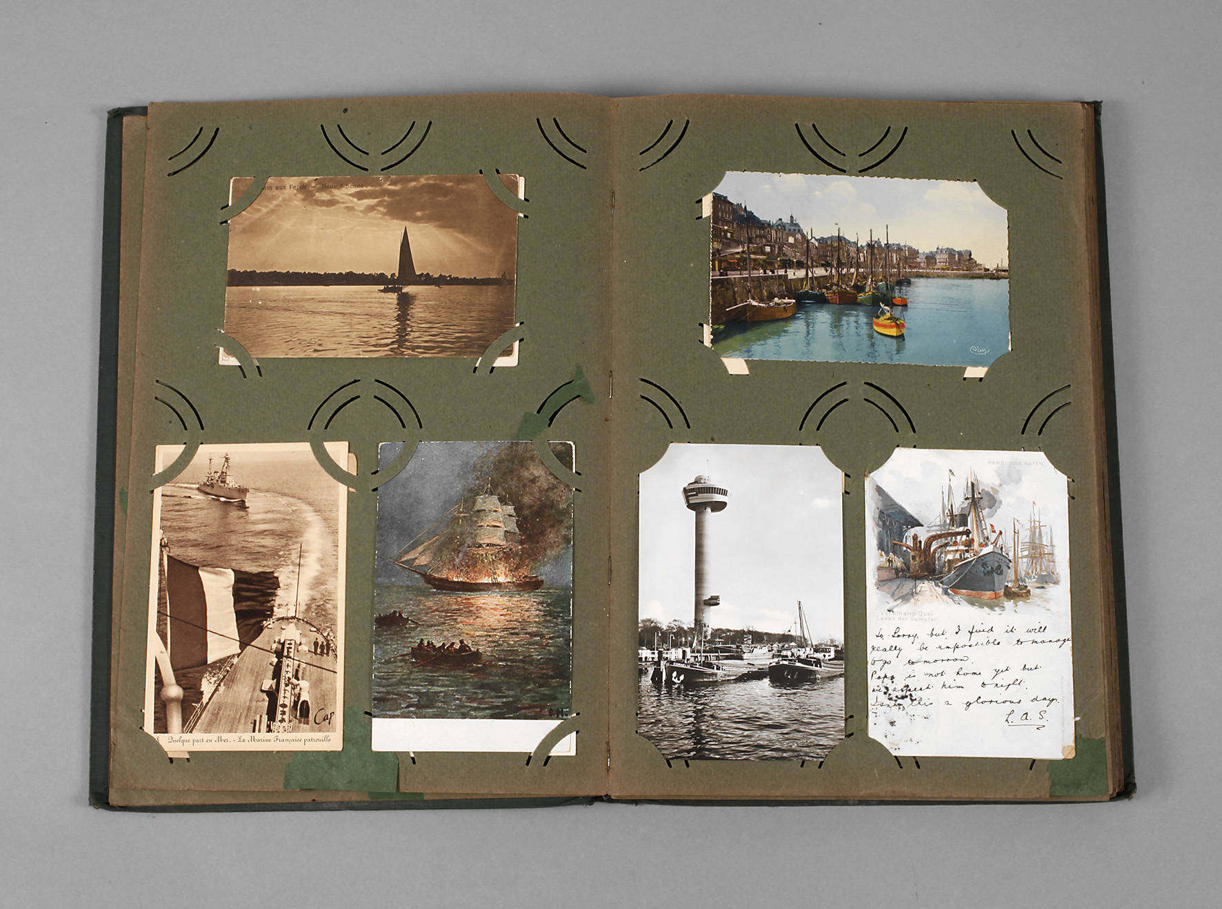 Ansichtskartenalbum Schiffe