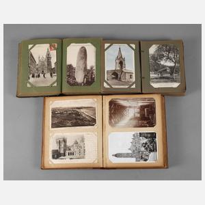 Drei kleine Ansichtskartenalben Frankreich