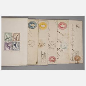 Briefmarken und Belege AD, DR mit GS Japan