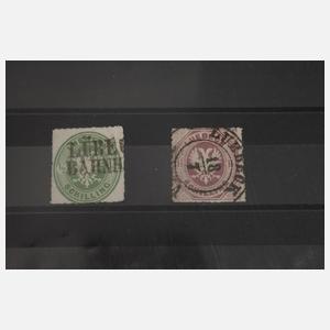 Briefmarken und Belege AD, DR mit GS Japan