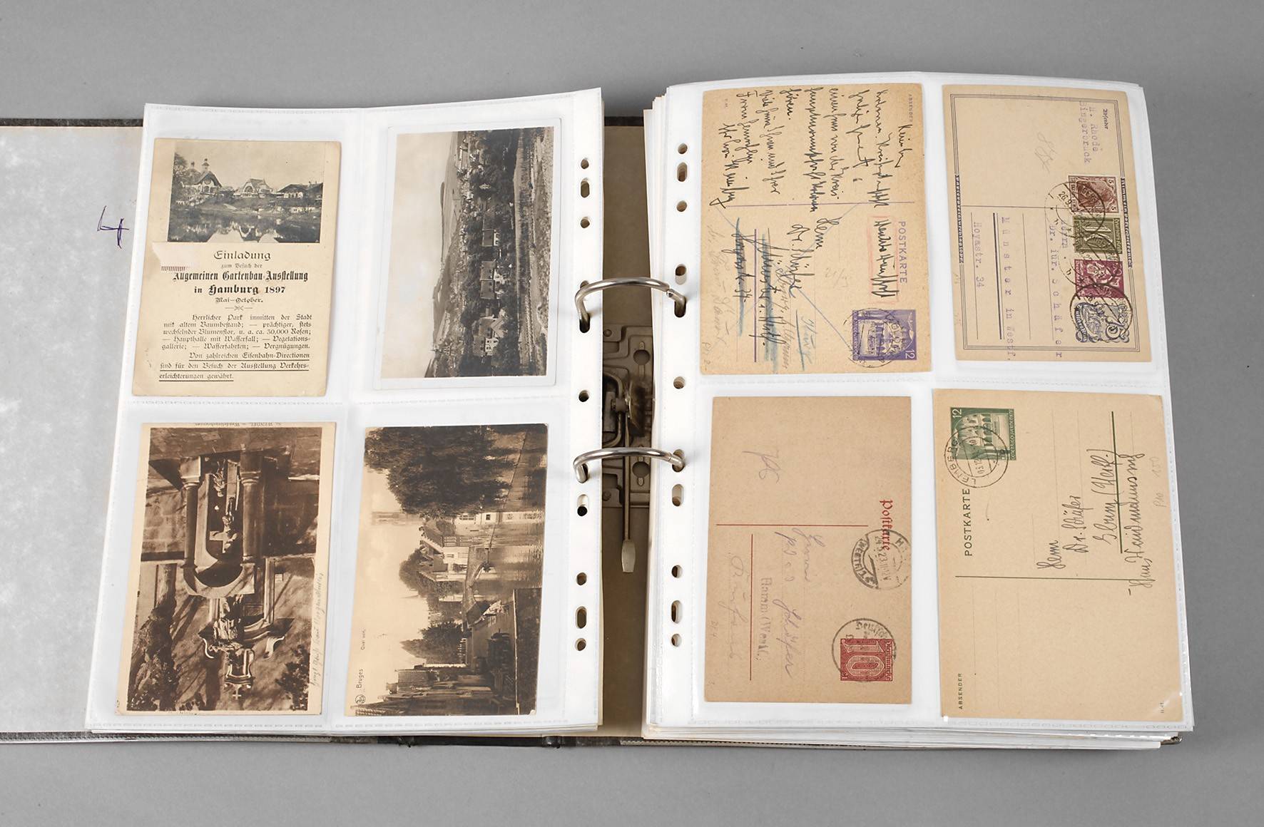 Briefmarken-Belege, GS DR und Feldpost