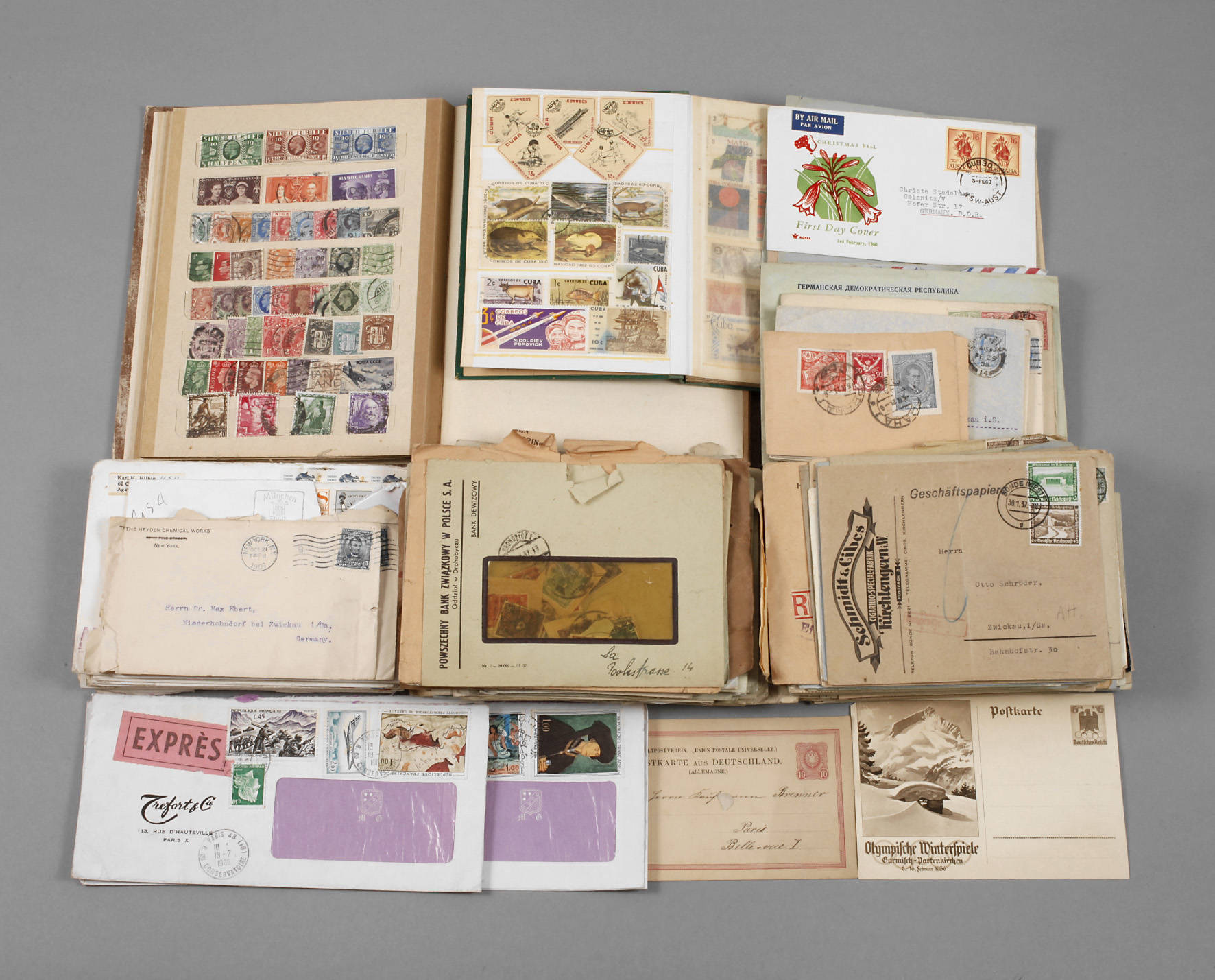 Briefmarken/Belege, GS mit Markenanteil