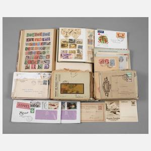 Briefmarken/Belege, GS mit Markenanteil