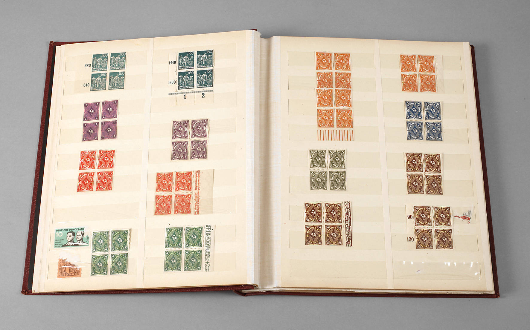 Briefmarkenblöcke DR 1921–23