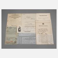 Konvolut amtliche Dokumente Mitteldeutschland, um 1900111