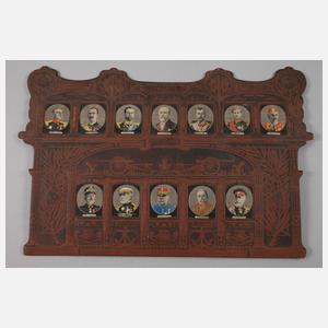 Seidenbilder europäischer Hochadel und Militär