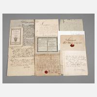 Konvolut historische Dokumente 18./19. Jh.111