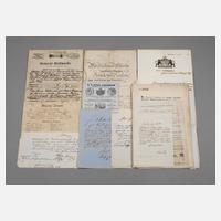 Konvolut historische Dokumente Ende 19. Jh.111