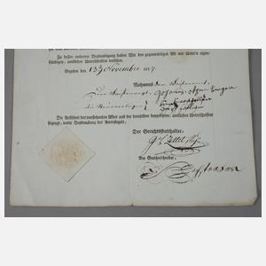 Konvolut historische Dokumente Kanton Luzern