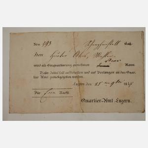 Konvolut historische Dokumente Kanton Luzern