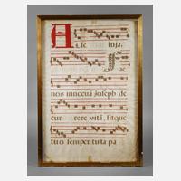 Pergamentseite Antiphonar111