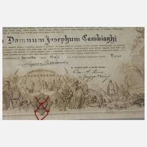 Urkunde Vatikan 1929