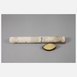 Urkunde Vatikan 1929