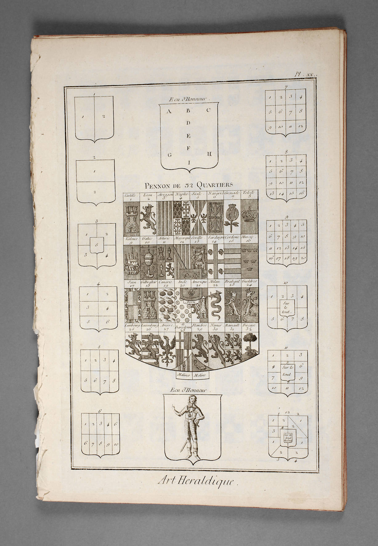 Blason ou Art Heraldique Frankreich 18. Jh.