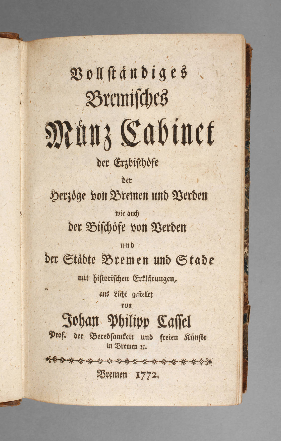Bremisches Münz-Cabinet 1772