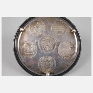 Silberner Münzteller