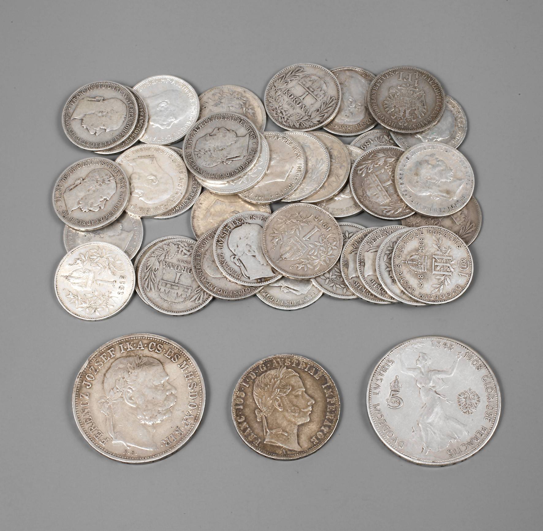 Konvolut Silbermünzen Österreich-Ungarn