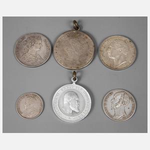 Konvolut Münzen/Medaillen 19. Jh.