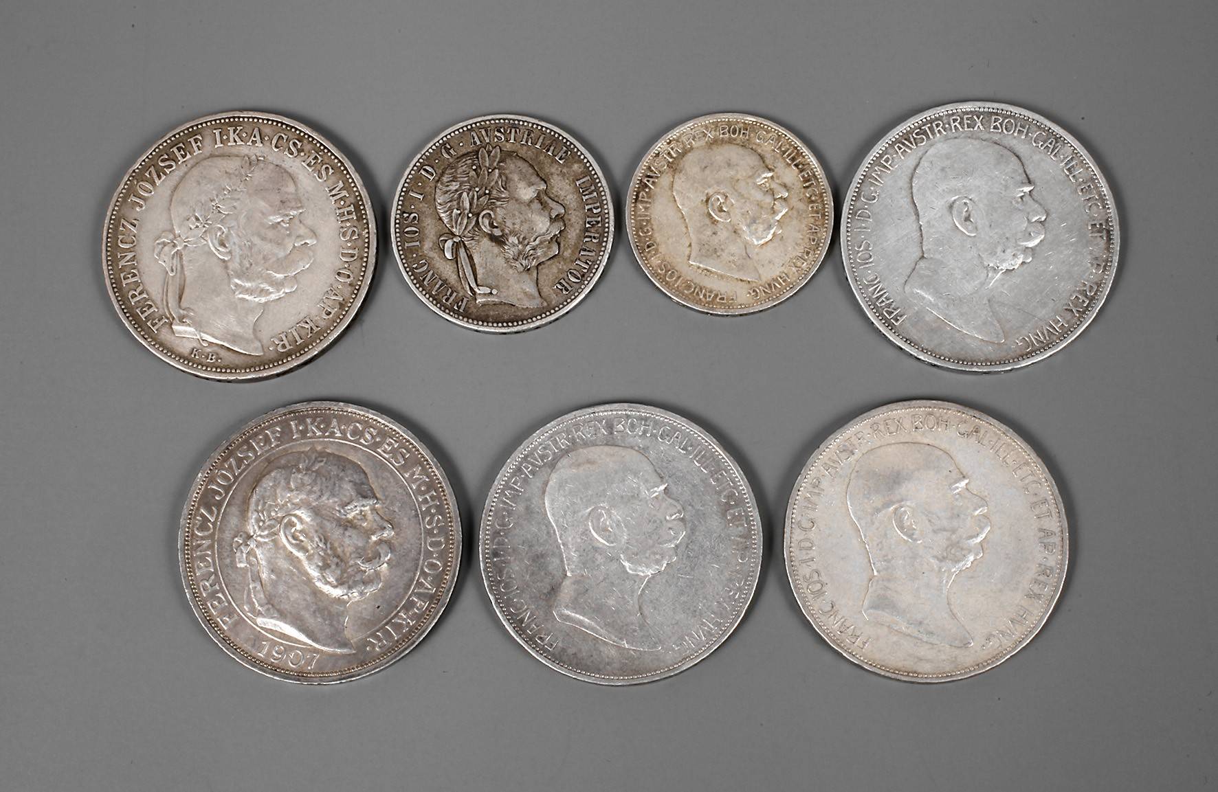 Konvolut Silbermünzen Österreich-Ungarn