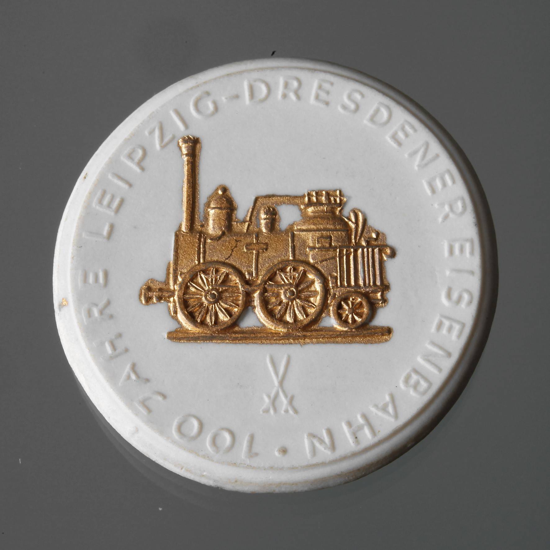 Porzellanmedaille Meissen