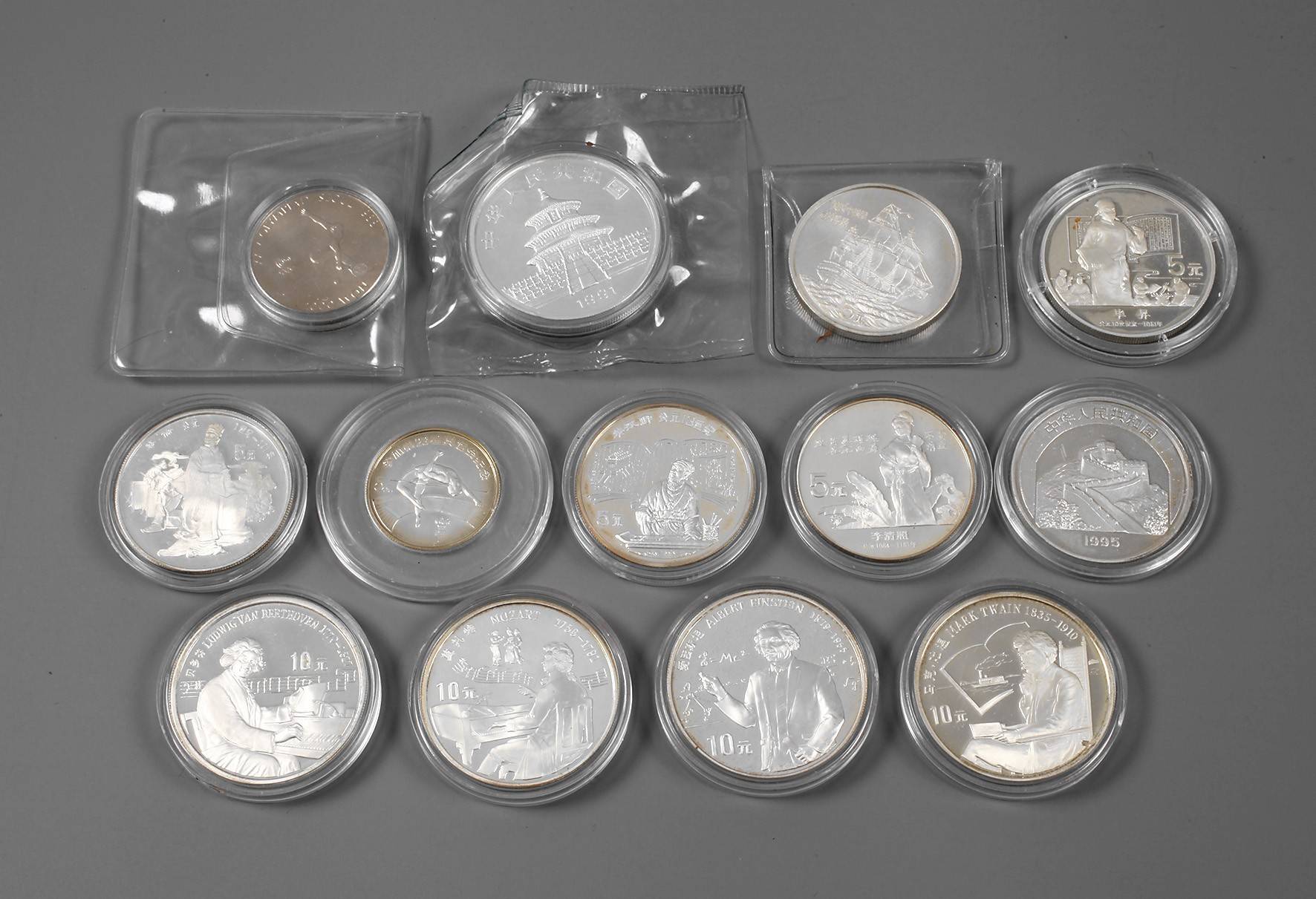 Konvolut Silbermünzen China