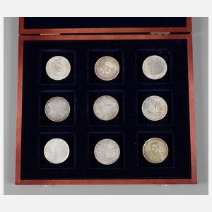 Konvolut Silbermünzen China