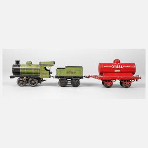 Hornby Schlepptenderlok mit Tankwagen