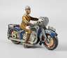 Arnold Motorrad mit Funkenbeleuchtung