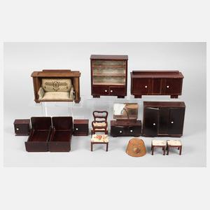 Konvolut Puppenstubenmöbel
