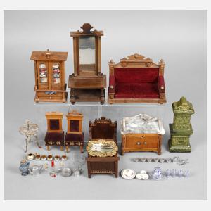 Puppenstuben-Einrichtung Gründerzeit