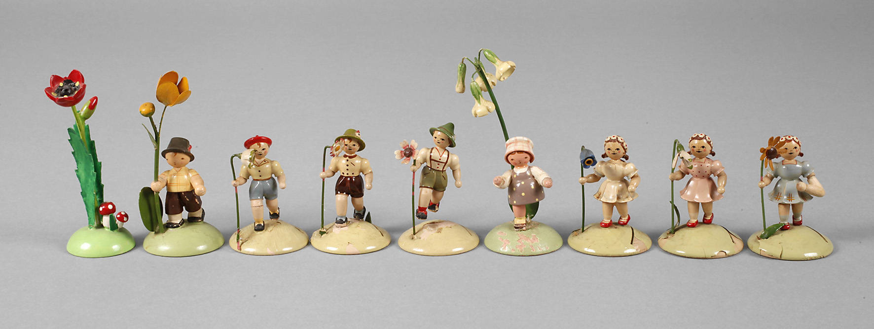 Konvolut Blumenkinder Erzgebirge