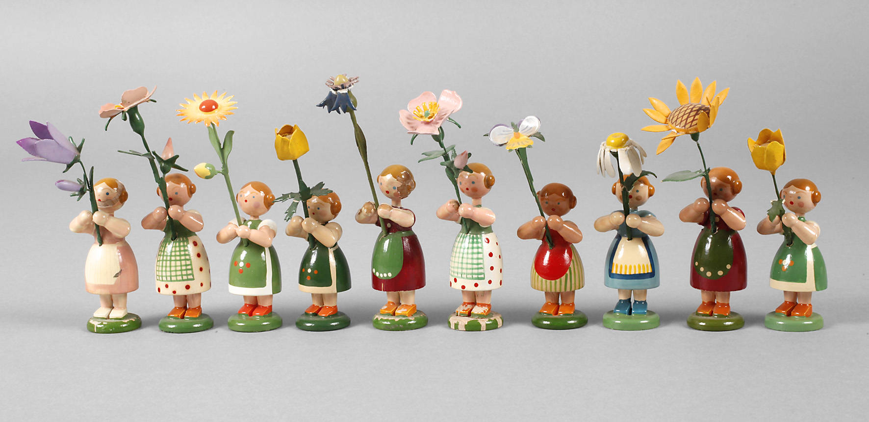 Konvolut Blumenkinder Erzgebirge