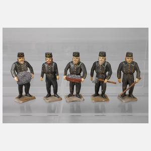 Grulich Satz Bergmänner in Spanschachtel