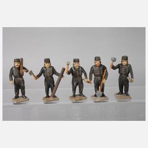 Grulich Satz Bergmänner in Spanschachtel