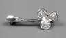 Kleine Brosche mit Diamantbesatz