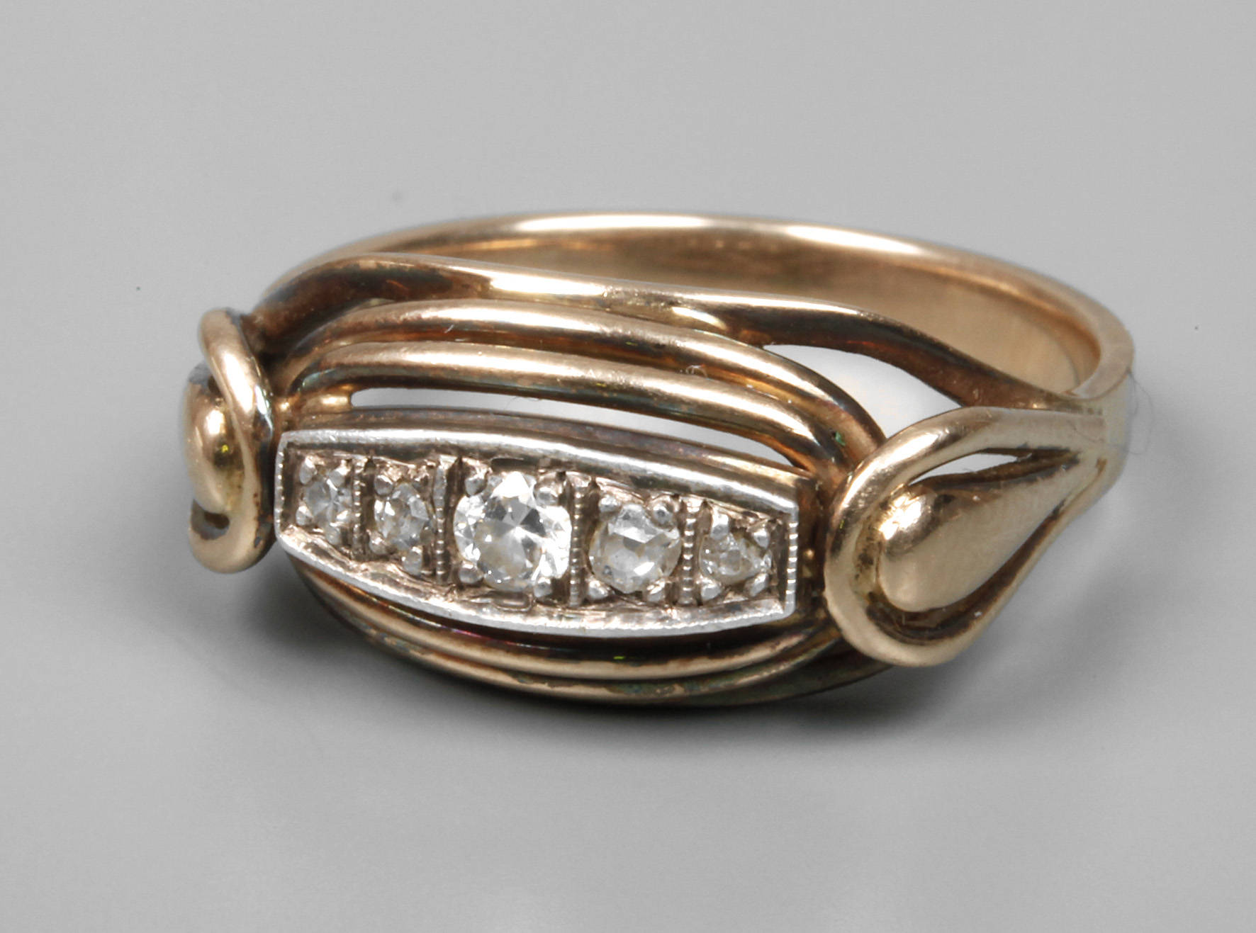 Damenring mit Brillantbesatz